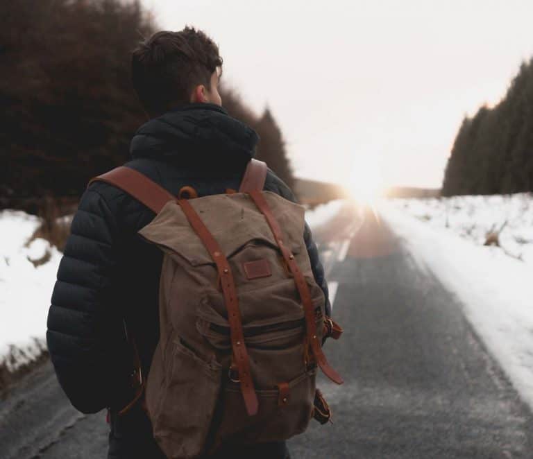 vintage style rucksack