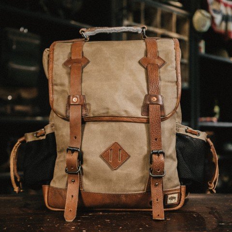 traditional canvas backpack