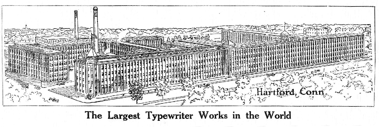 Underwood Typewriter factory 1911