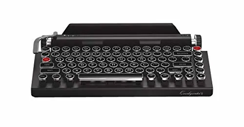 Qwerkywriter S Typewriter Inspired Retro Mechanical Wired & Wireless Keyboard with Tablet Stand