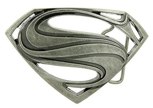 Superman Antique Silver Belt Buckle