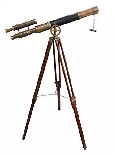 Maritime Brass Antique Double Barrel Telescope | Amazon