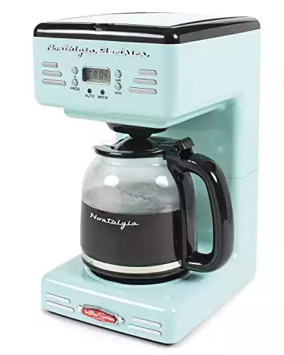 Nostalgia RCOF12AQ New & Improved Retro 12-Cup Programmable Coffee Maker | Amazon