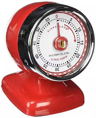 Kikkerland Vintage Streamline Kitchen Timer