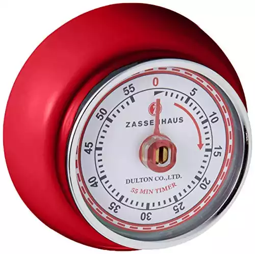 Zassenhaus Magnetic Retro 60 Minute Kitchen Timer