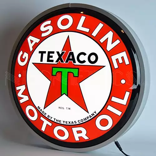 Texaco Oil Gas Station - Reproduction Vintage Advertising Marquee Sign