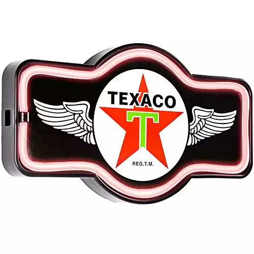 Texaco Oil Gas Station - Reproduction Vintage Advertising Marquee Sign