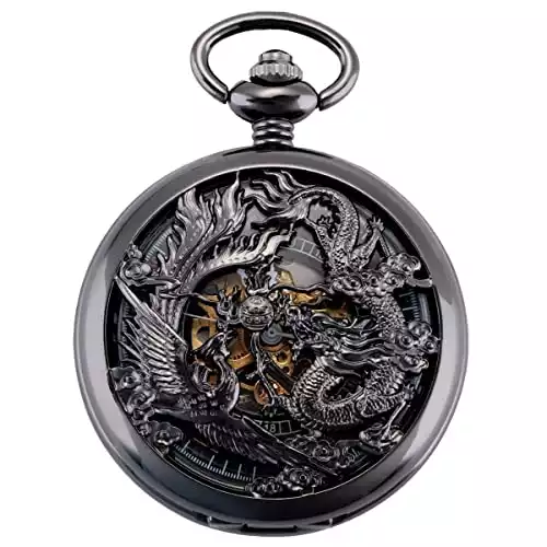 ManChDa Mens Antique Mechanical Pocket Watch | Amazon