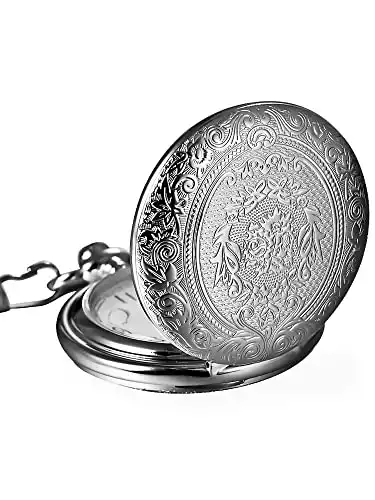 Mudder Vintage Stainless Steel Quartz Pocket Watch Chain | Amazon