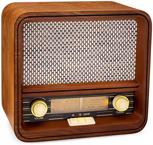 ClearClick Classic Vintage Retro Style AM/FM Radio | Amazon